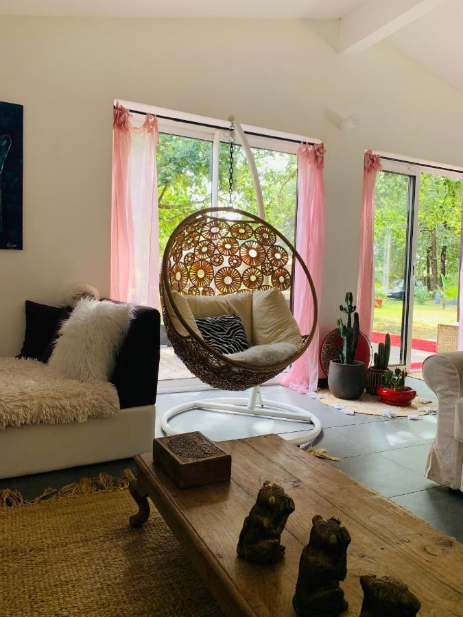 Hacienda De La Canopee Avec Piscine Chauffee Au Sel Hourtin Eksteriør billede